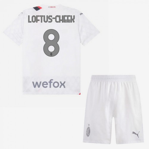Dětský Fotbalový Dres AC Milán Loftus-Cheek 8 Venkovní Dresy 2023-24 Dětský Fotbalový Dres AC Milán Loftus-Cheek 8 Venkovní Dresy 2023-24